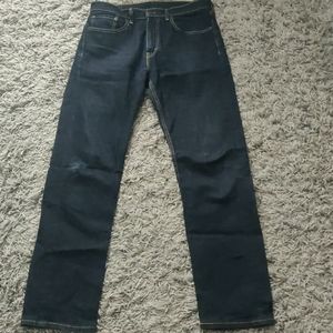 Men's Levi's 505 Size 32x34 Dark Blue Jeans